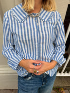 The Claire Shirt - Blue Stripe